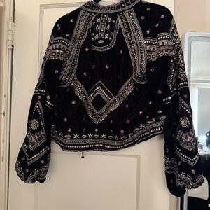 Velvet Free People Open Jacket with tie closure